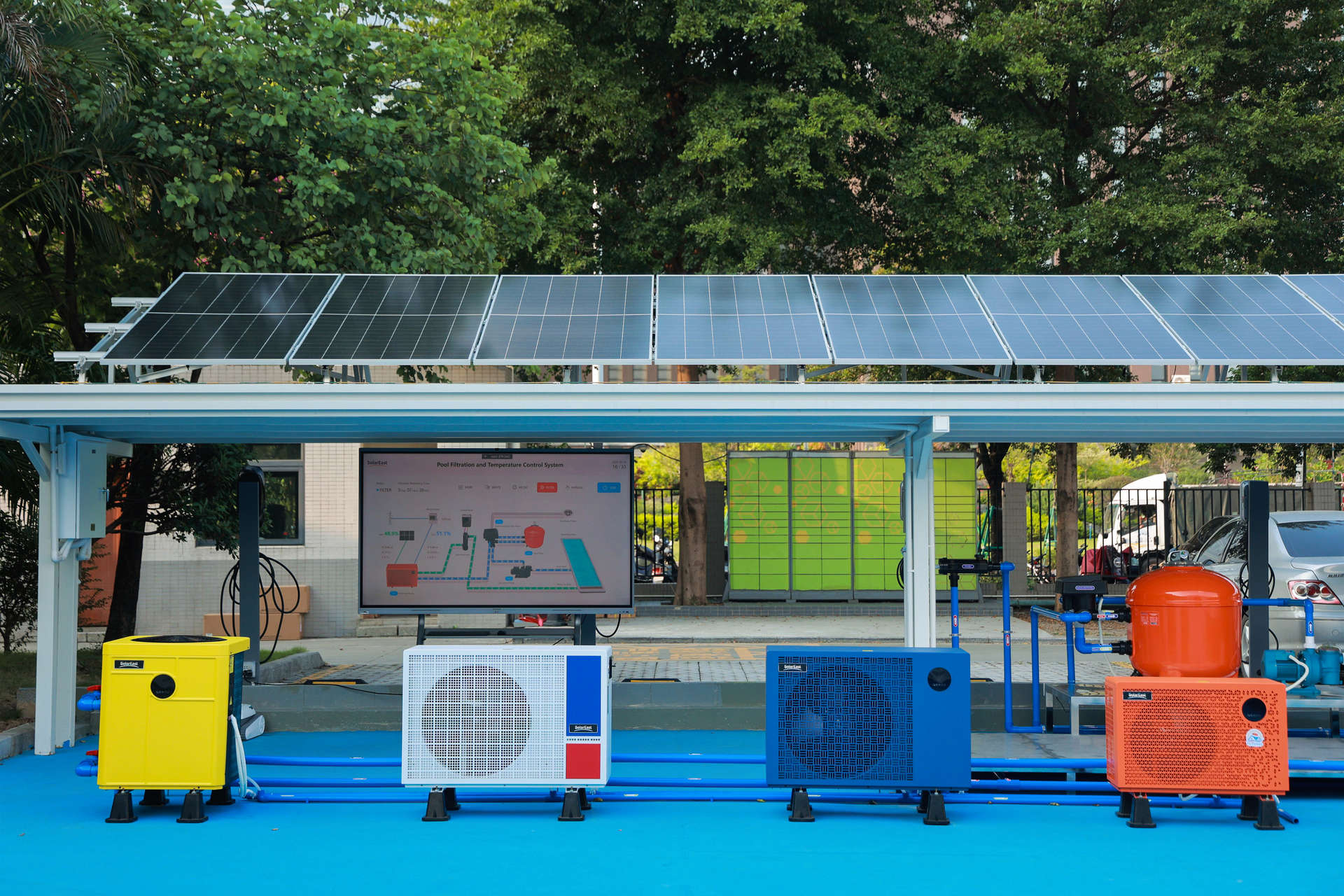 pompa di calore della piscina