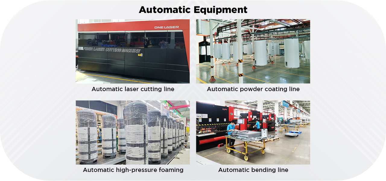 Diagramma di fabbrica della pompa di calore